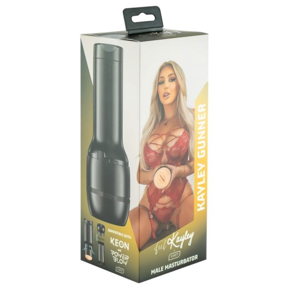 Kiiroo Kayley Gunner - kunstvagina - PowerBlow compatibel (naturel)