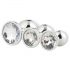 Gleaming Love - anaal plug set - zilver (3-delig)