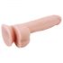 Mr. Dixx 7.6 - natuur zuignap dildo met ballen (19,5cm)