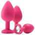 Flirts anale training set - 3 plugs - roze