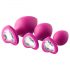 Flirts anale training set - 3 plugs - roze