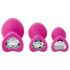 Flirts anale training set - 3 plugs - roze