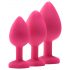 Flirts anale training set - 3 plugs - roze