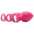 Flirts anale training set - 3 plugs - roze