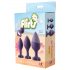 Flirts anaal trainingskit - plug set (3 stuks) - paars