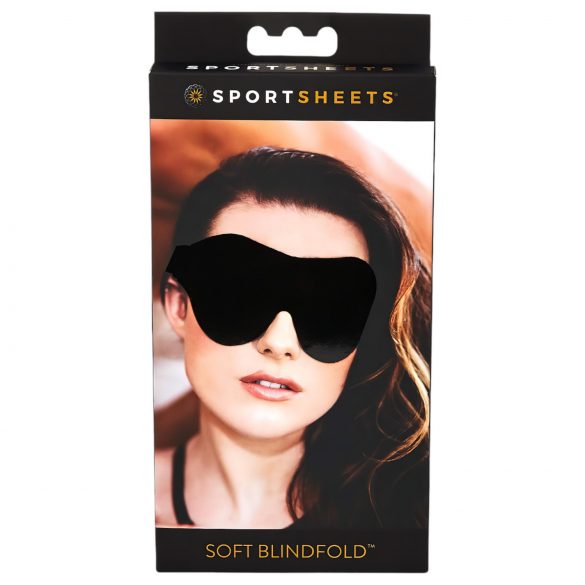 Sportsheets - Zachte elastische oogmasker (zwart)