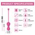 Magic Motion Kegel Master - Slimme paarse kegelballen duo