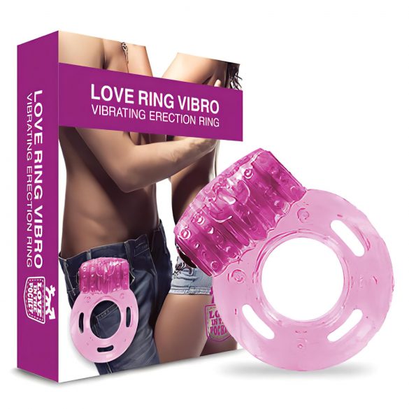 Love in the Pocket - Eenmalige vibrerende penisring (roze)