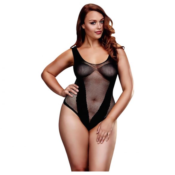 BACI Plus Size - verleidelijke netbody - zwart (XL-XXL)