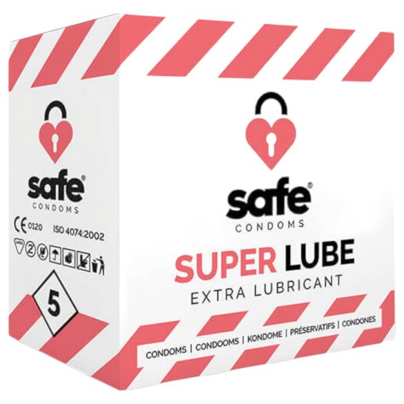 SAFE Super Lube - extra glij condooms (5 stuks)