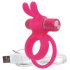 Screaming O Ohare - roze konijntjesvibrator penisring, oplaadbaar