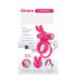 Screaming O Ohare - roze konijntjesvibrator penisring, oplaadbaar