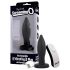 Screaming Plug - draadloze anale vibrator, oplaadbaar (zwart)