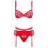 Obsessive Heartina - lingerie set (rood)