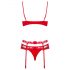 Obsessive Heartina - lingerie set (rood)