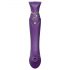 ZALO Queen - golfknop en clitoris vibrator met pulsen (paars)