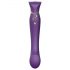 ZALO Queen - golfknop en clitoris vibrator met pulsen (paars)