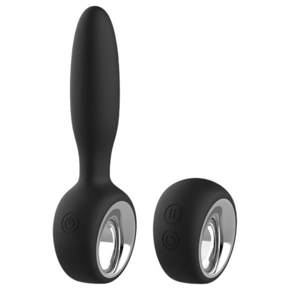 Aixiasia Dylon Remote - draadloze, oplaadbare anale vibrator (zwart)