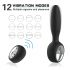 Aixiasia Dylon Remote - draadloze, oplaadbare anale vibrator (zwart)