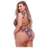 Baci Plus Size - bloemenkant body