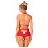 Obsessive Ms Reindy - rendier kostuumset voor dames (2-delig) - rood