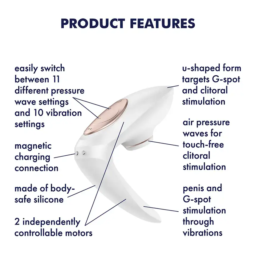 Satisfyer Pro 4 Couples - Oplaadbare clitorale vibrator